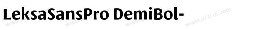 LeksaSansPro DemiBol字体转换